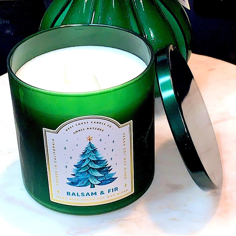 LEOBEN CO CANDLE BALSAM & FIR 2 WICK 17 oz NEW VEGAN SOY WAX
